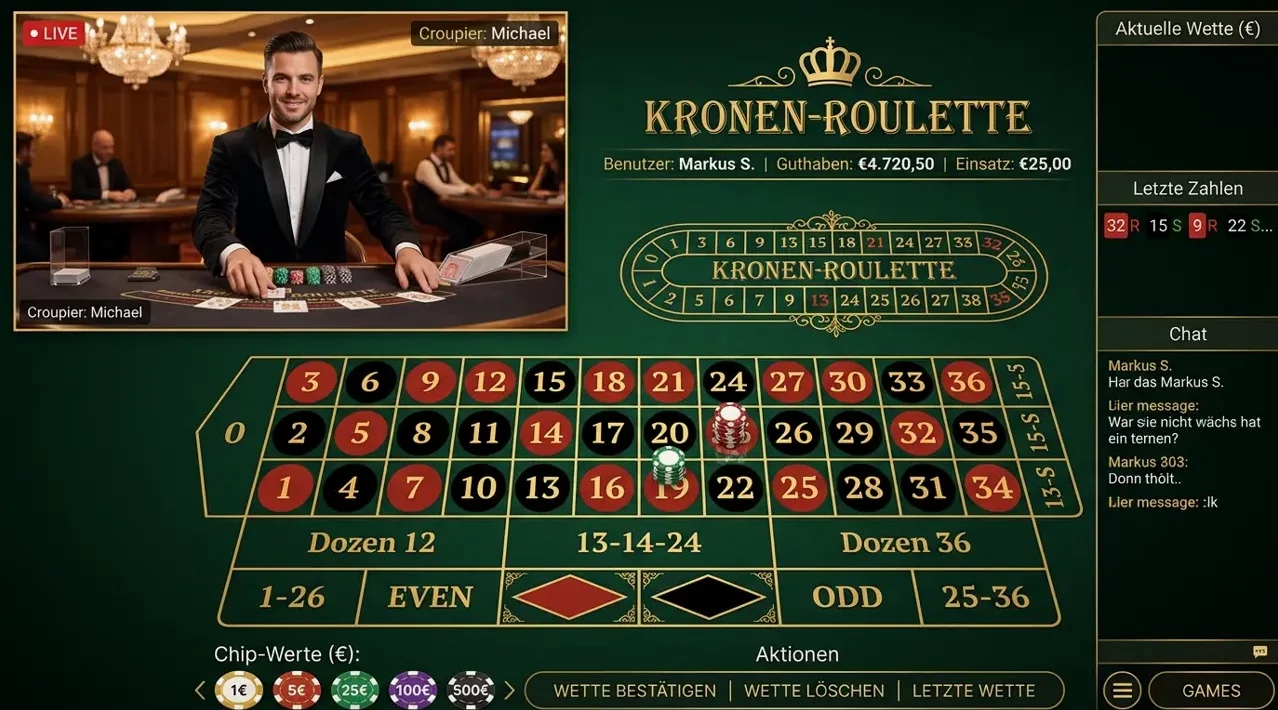 Beliebt bei Betmen: Live Casino Tische